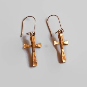 5/$20 - Vintage Cross Earrings
